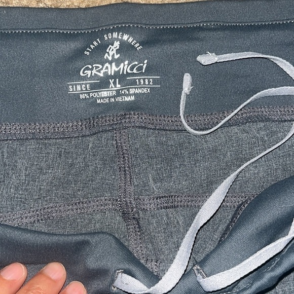 Gramicci Lite Flight Tech Crop Capri Cinch Joggers Gray XL - Picture 7 of 8